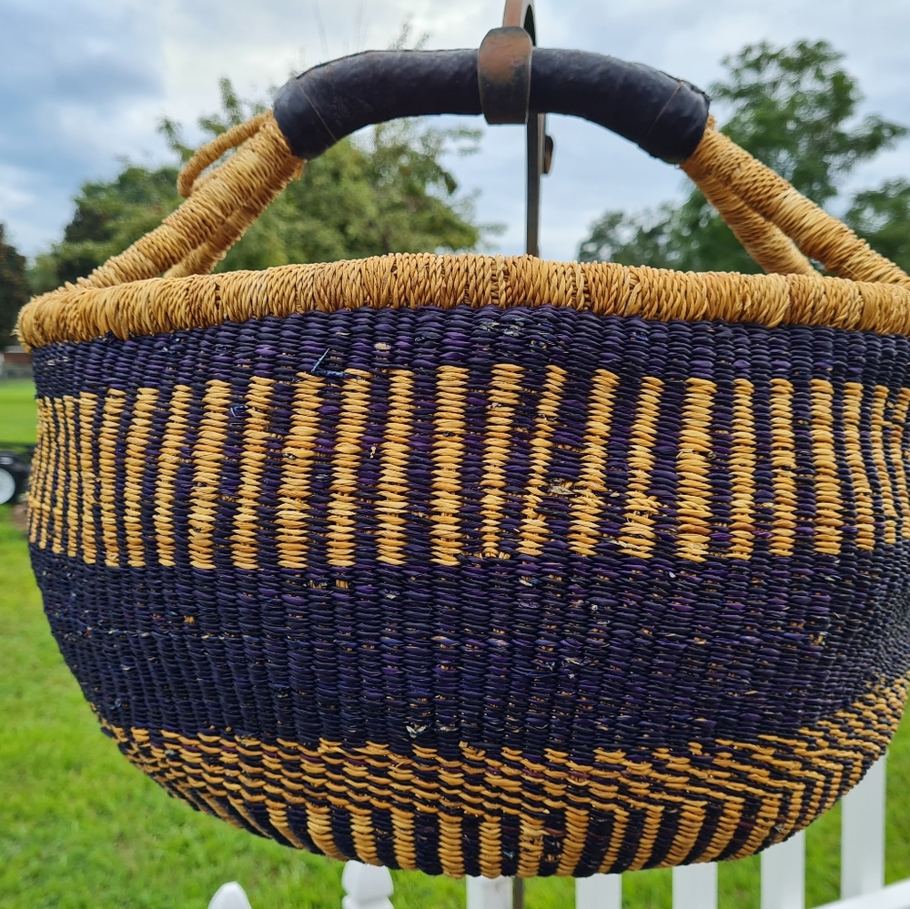 Adametu Hand woven Ghana Bolga basket